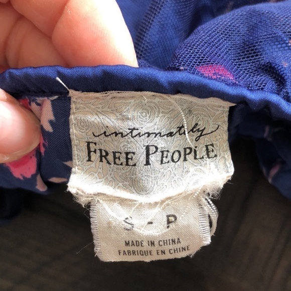 𝅺FREE People Intimately Floral and Lace Mini Dress - Picture 14 of 16